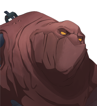 Golem - Adaptive stat shifter Golem character portrait showing Adaptive stat shifter with 3 Combat, 2 Mobility, 4 Vigor, 2 Charisma stats in Dispatch game