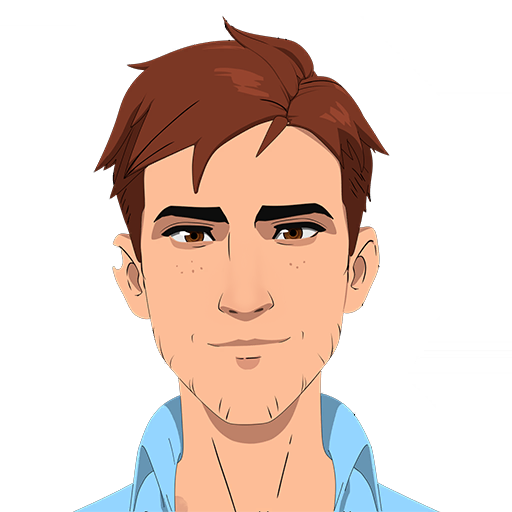 Robert Robertson - Story character (non-playable) Robert Robertson character portrait showing Story character (non-playable) with unknown stats in Dispatch game